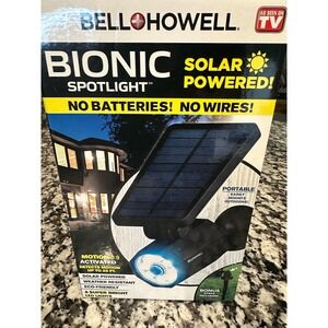 Bell Howell Bionic Spotlight Solar Powered Motion Activated Outdoor LED Light